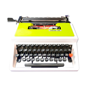 Machine à écrire Union 316 idem Underwood 315 verte révisée ruban neuf