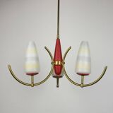 Mid-century chandelier by Stilnovo, Italy, 1940s-1950s.