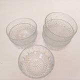 Arcoroc bowl with 6 cups