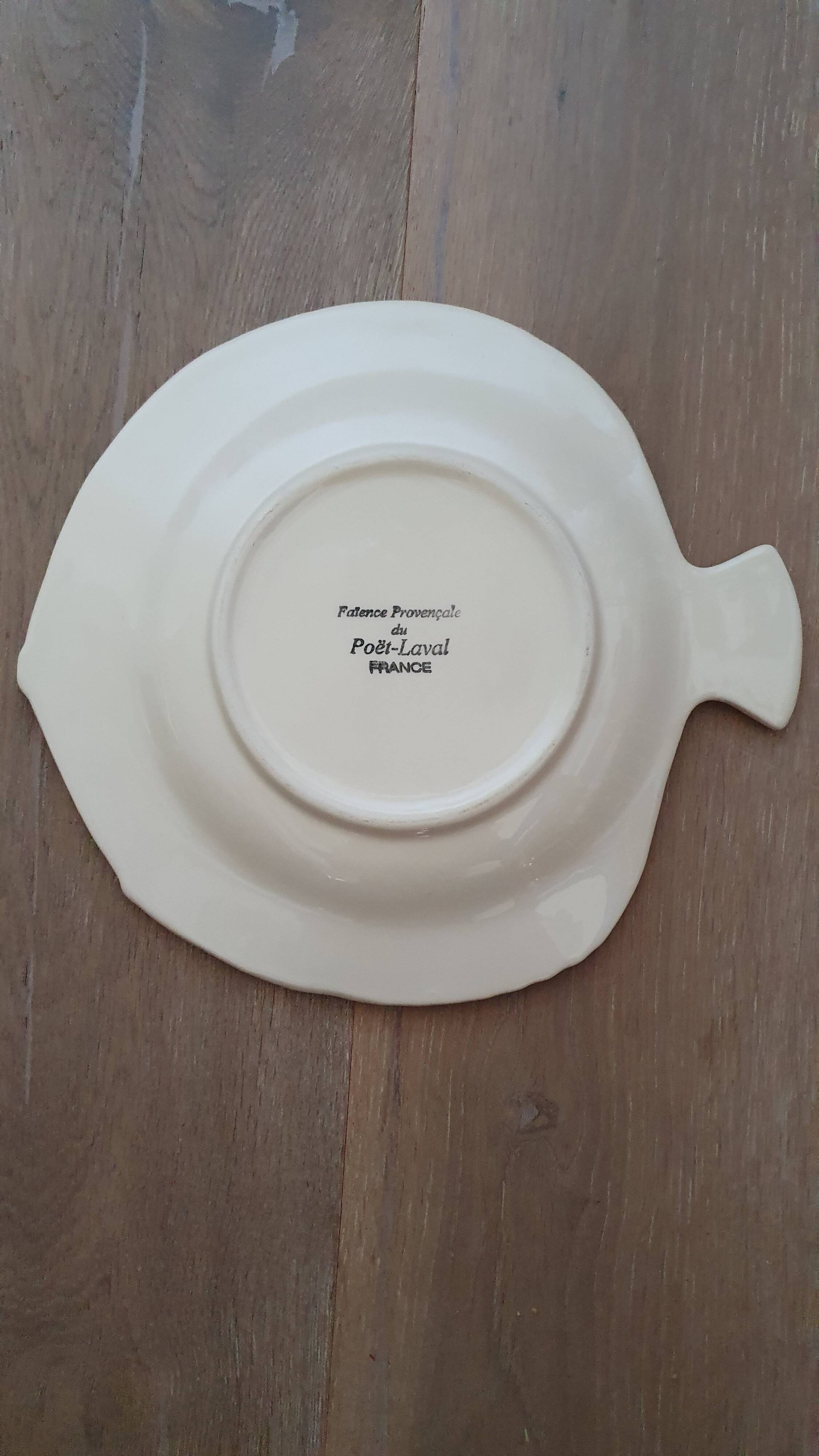 Ceramic dish Poisson Poët Laval