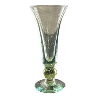 Old thick glass vase