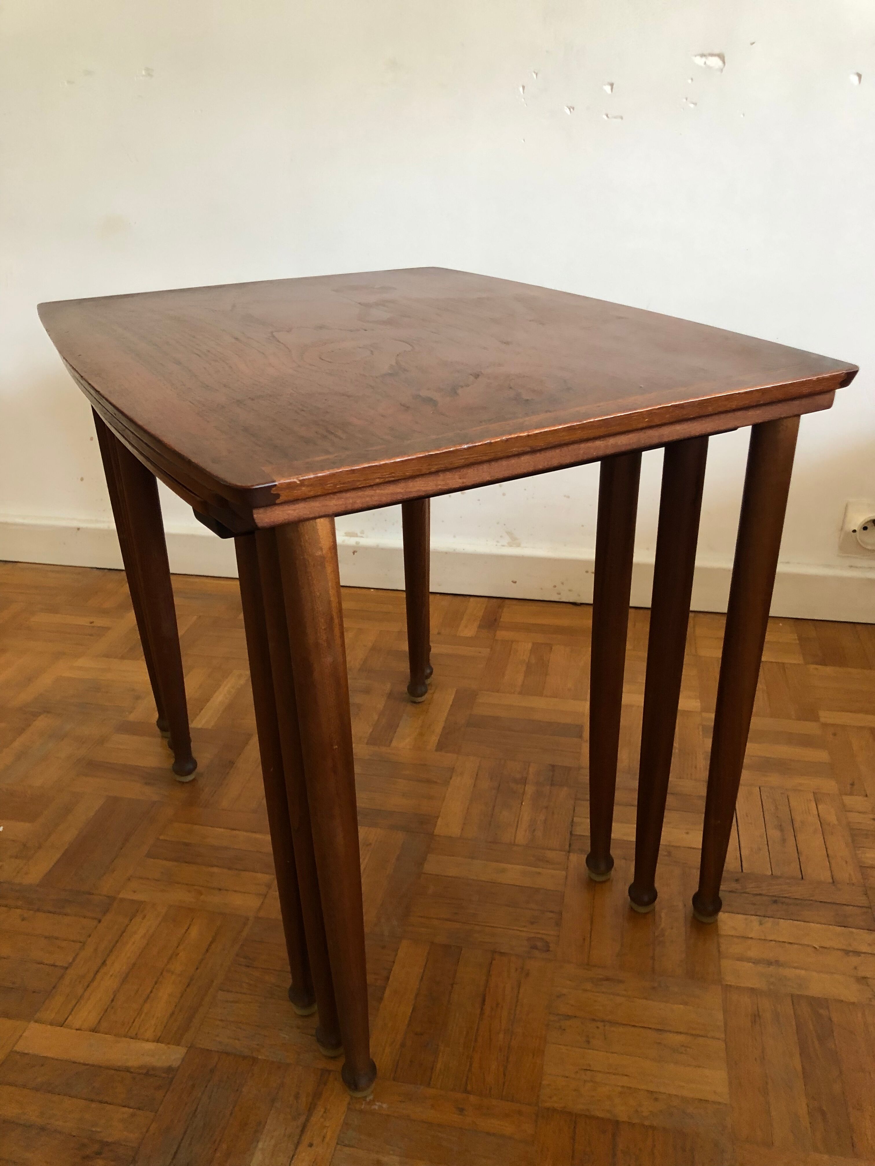 Scandinavian nesting tables Mobelintarsia