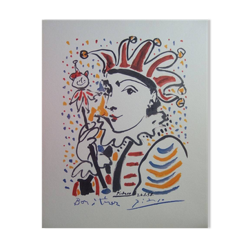 Pablo PICASSO : Carnaval - Le Fou, Lithographie signée