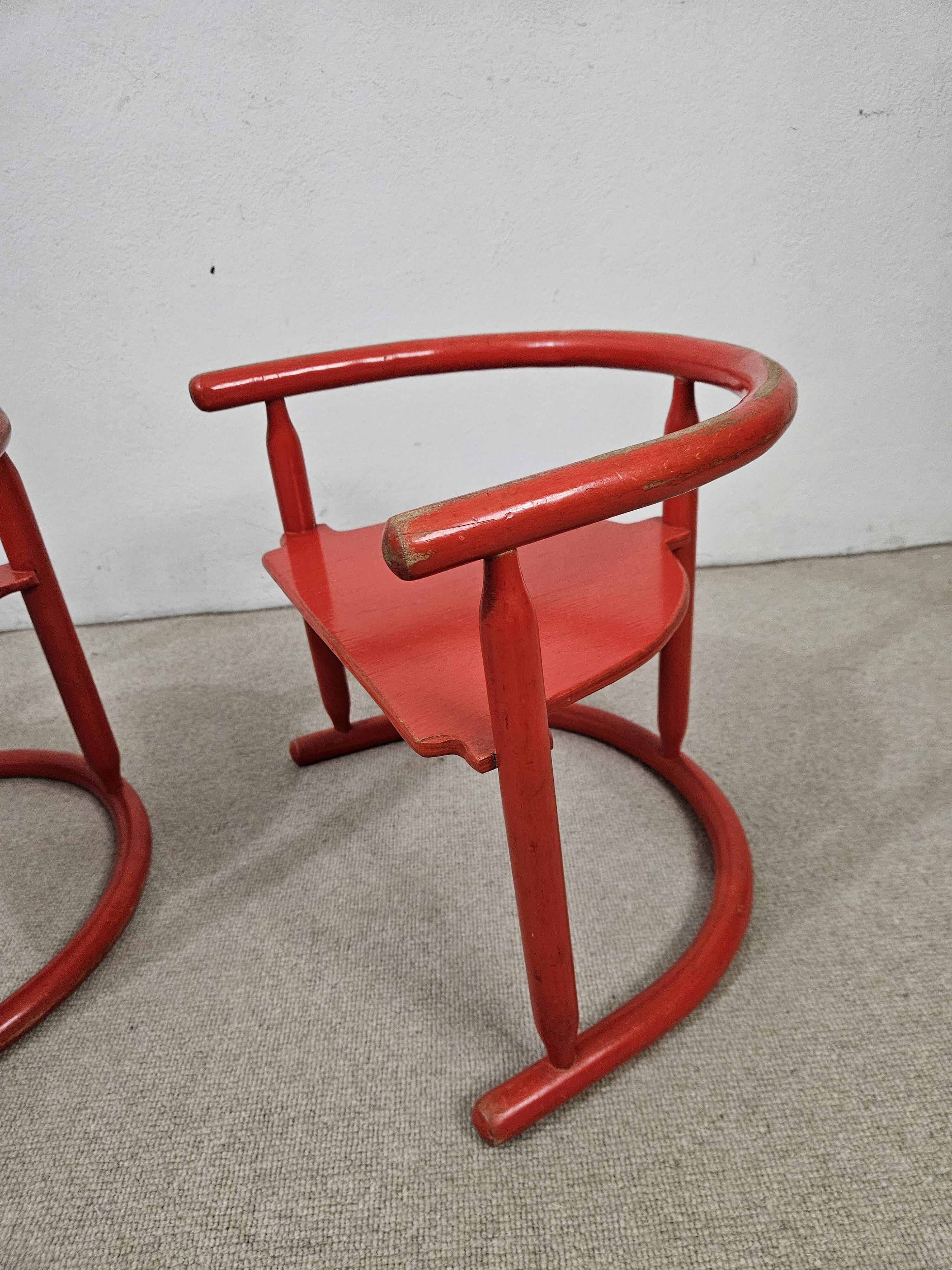 Pair of Karin Mobring children's chairs - Vintage Ikea chair
