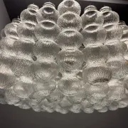 Large Murano Glass Bubble Chandelier 1980’s 11 Lights 