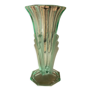 Vase Art Déco en verre