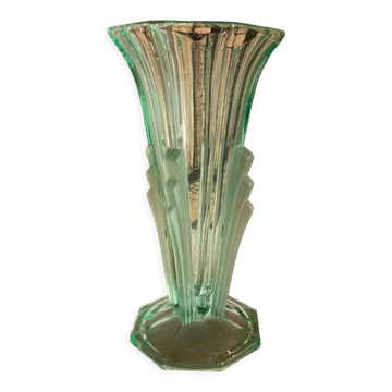 Vase Art Déco en verre