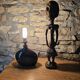 Set of 2 Mauve Ceramic Table Lamps