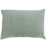 Velvet cushion 75x50cm color celadon