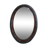Miroir ovale bois style anglais 79x52cm