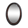 Miroir ovale bois style anglais 79x52cm