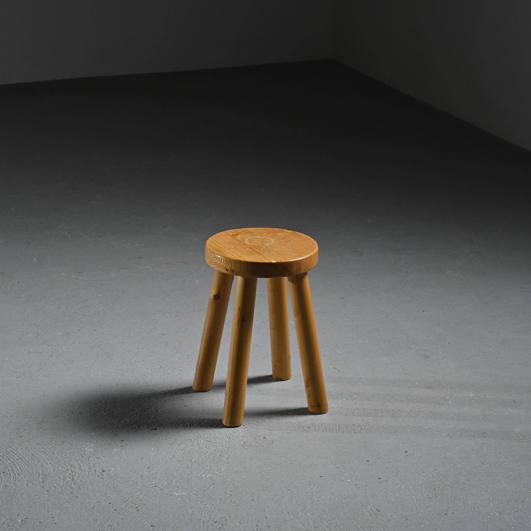 Stool by Charlotte Perriand for Les Arcs 1600, circa 1965