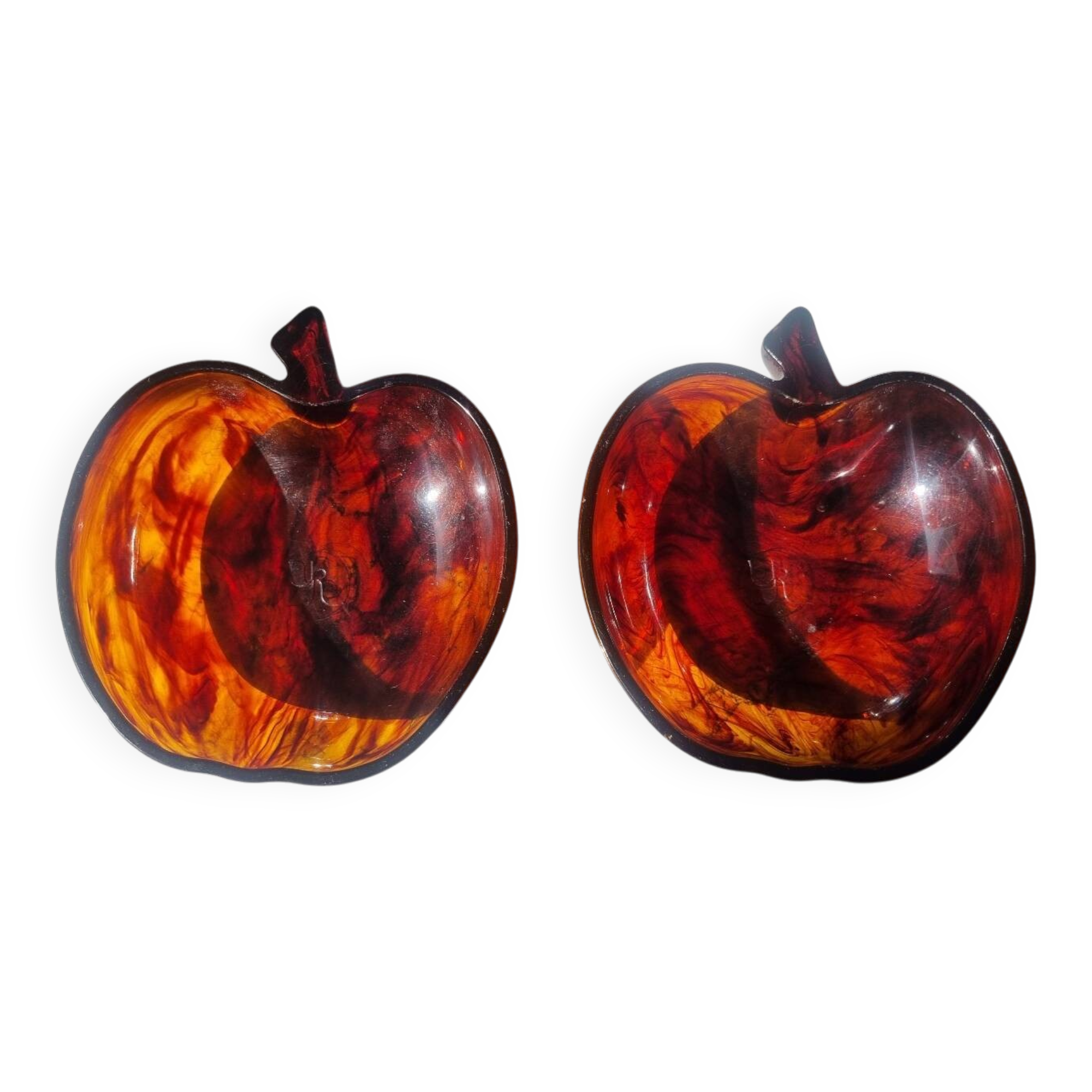 Set of two 1970s trinket trays.