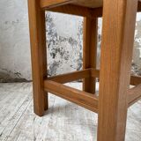 Solid elm stool Maison Regain