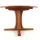 Table à manger ronde extensible 2x 'Hune' - teck massif - design danois