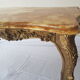 Table basse style Louis XV dessus marbre