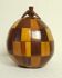 Vintage coconut marquetry ice bucket
