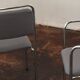 4  Reupholstered Vintage Chairs Chrom GDR 70s