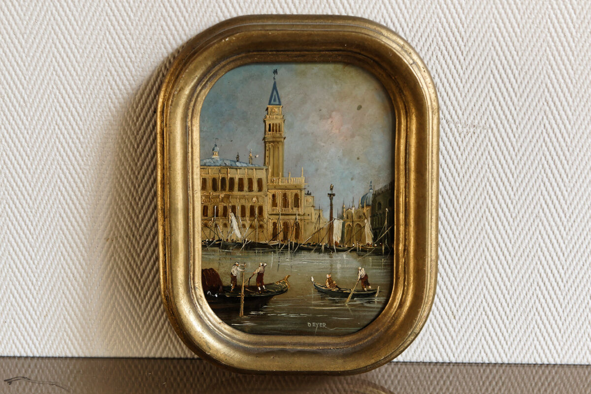 Oil on copper, St. Mark's Square, Venice