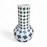 2 x ceramic / Pied de Poule vases / 1980s