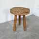 Tabouret corde et chêne Audoux Minet