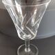 Set of 4 crystal glasses engraved 60s
