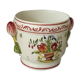 Cache pot en faience decor strasbourg 20 eme