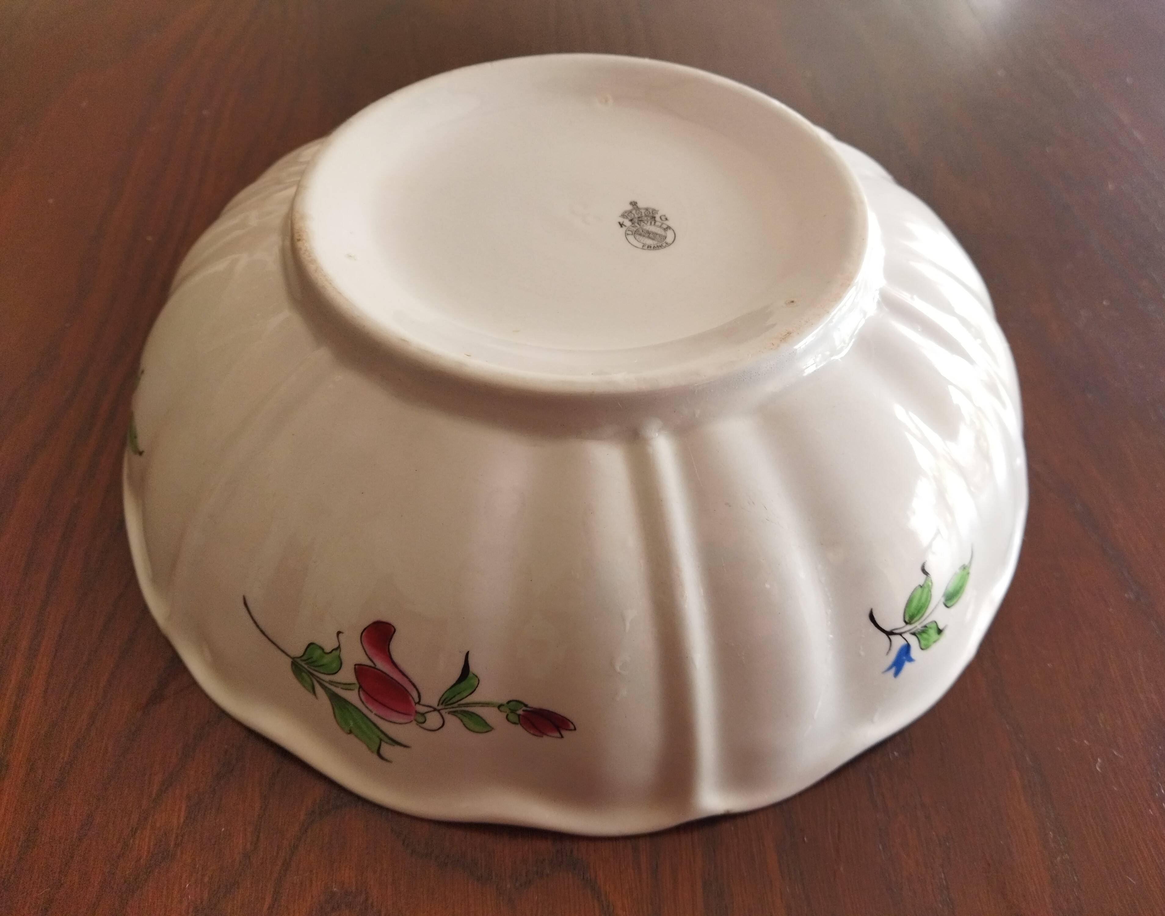 "Fine Street Lamp" salad bowl KG Lunéville