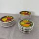 Service assiettes en céramique italienne signé Desimone Italy decor poisson années 60 vintage
