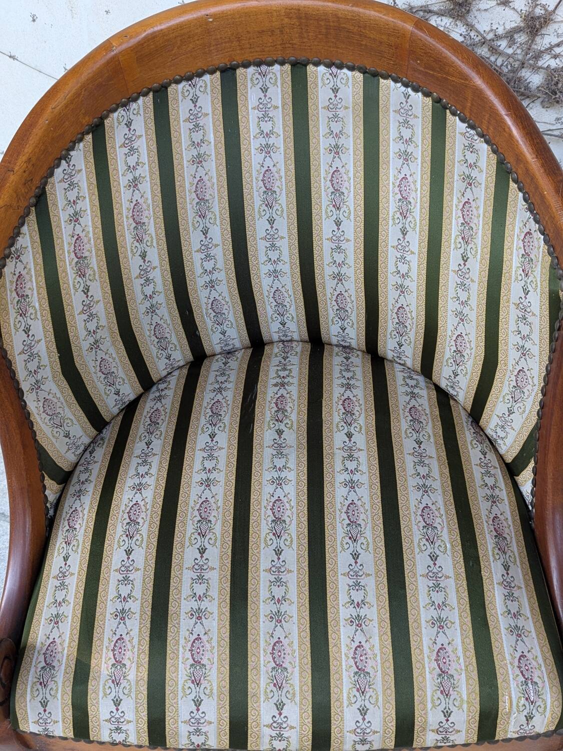 Pair of "swan neck" armchairs