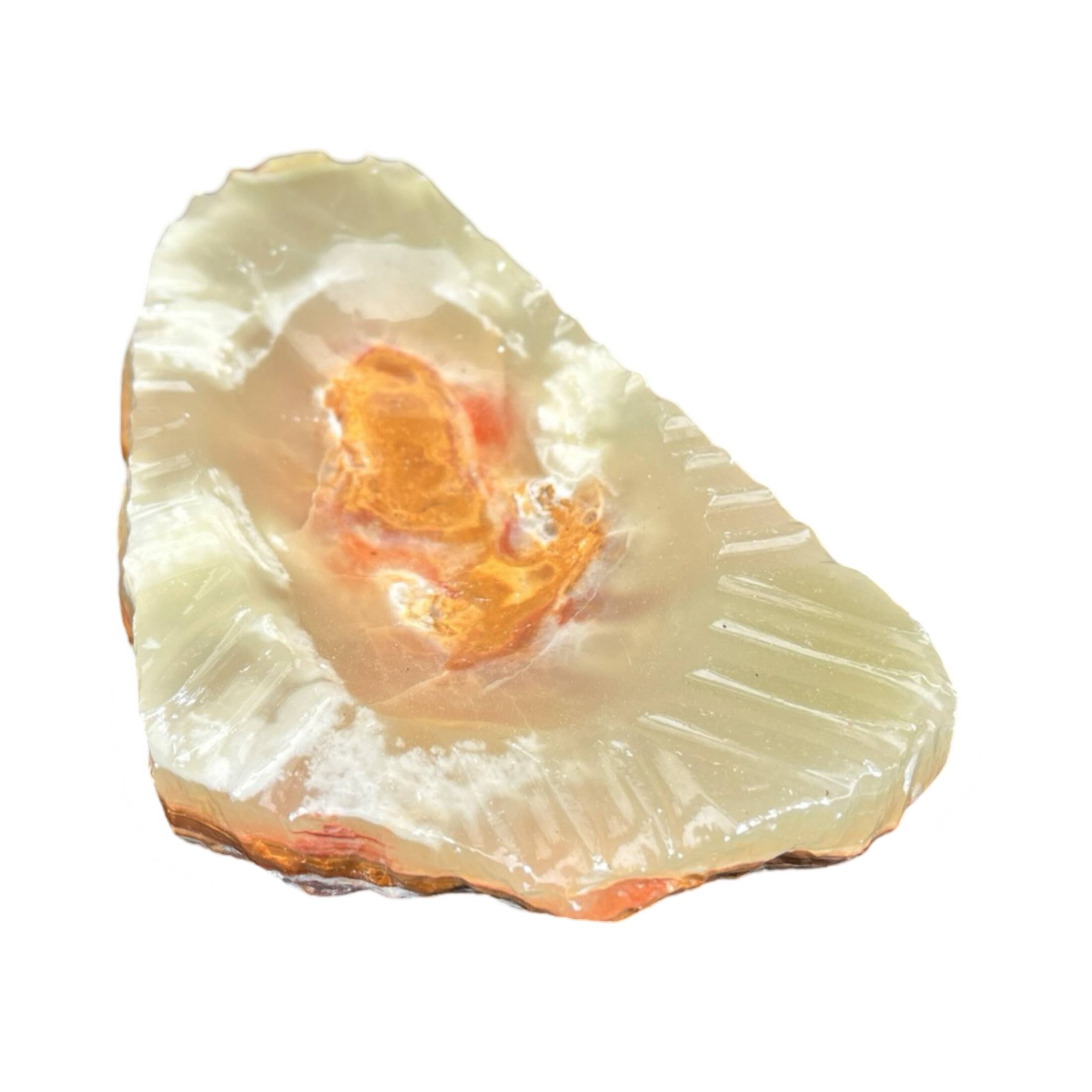 Organic alabaster ashtray Italy, 1970s.