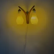 Double-Arm Wall Lamp By Uno & Östen Kristiansson For Luxus, Sweden, 1960S
