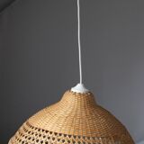 Vintage rattan wicker pendant lamp