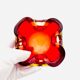 Murano Sommerso Red & Yellow Dish - Flavio Poli - circa 19