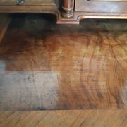 Old-standing desk in solid walnut and walnut veneer, period Alsace