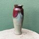 Glazed stoneware vase, signed, oxblood