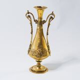 Old brass candle holder early xxth