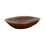 Porcelain ashtray in the shape of a leaf, designed by A. Sadulski, Mirostowice, 1970s.