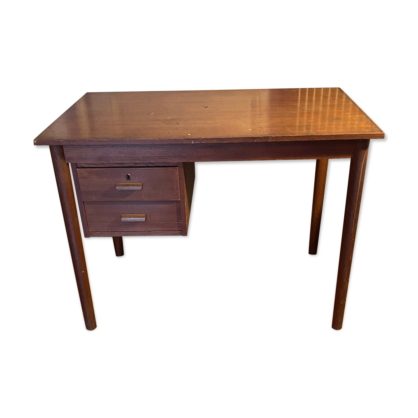 Bureau danois 1960 en teck vintage