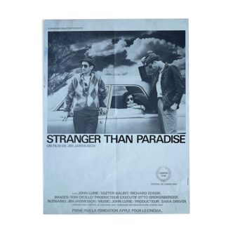 Affiche de cinéma originale "Stranger than paradise" Jim Jarmusch