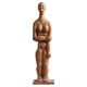 Mid-20th century Scandinavian folk art sculpture representing a human being.