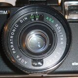 Agfa optima sensor electronic flash silver camera