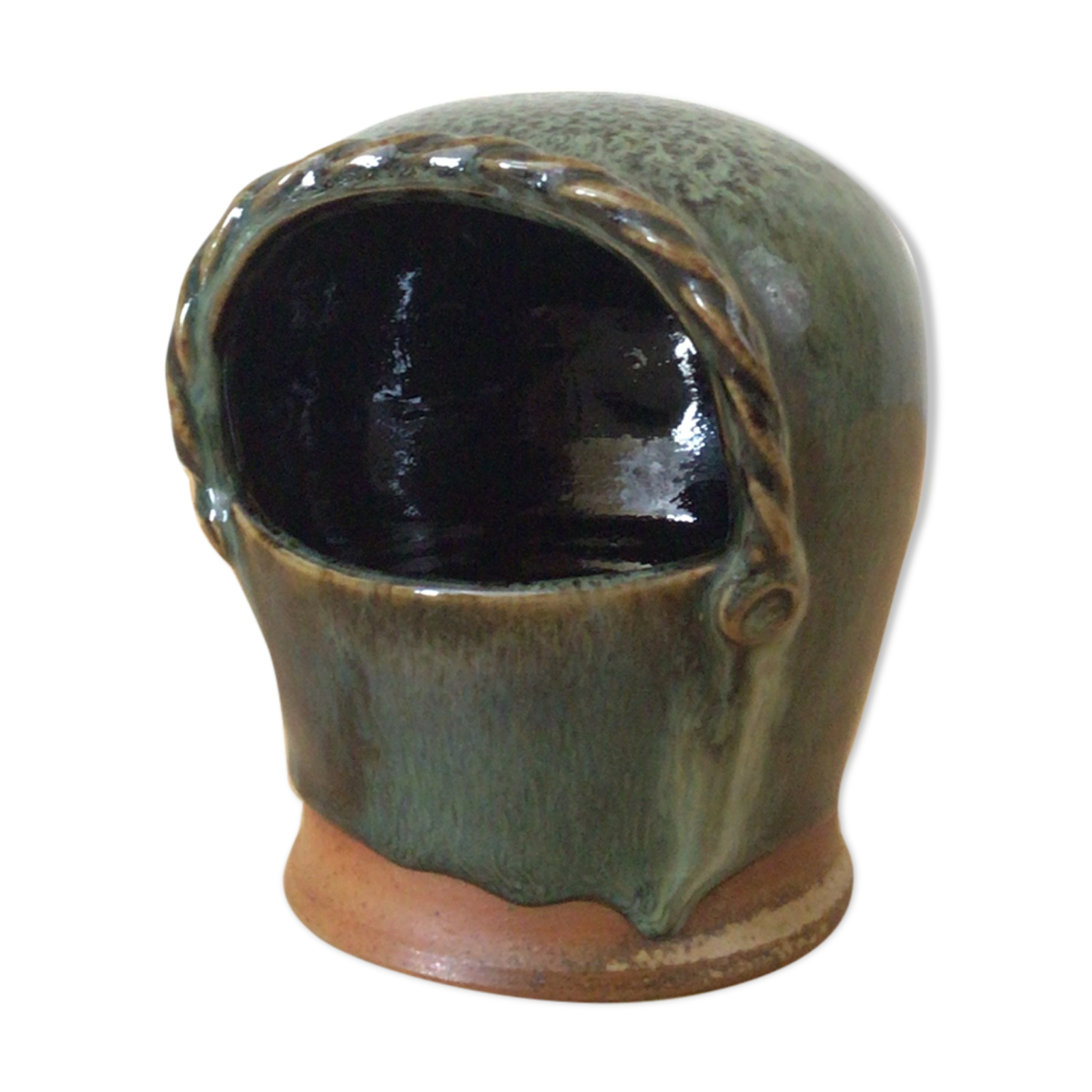 Salt pot in sandstone Puisaye Marina Tellier