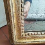 Miroir en bois doré ancien louis xvi