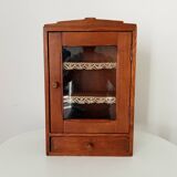 Old bathroom cabinet from the 40s in solid oak