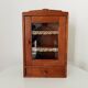Old bathroom cabinet from the 40s in solid oak