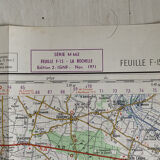 Map La Rochelle - Ile de ré - Ile d'Oléron vintage 1971