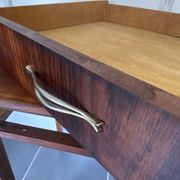 Table d’appoint, bureau 1 tiroir en placage de palissandre, 1950