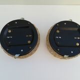 TWO PLAFONNIERS IN VERRE SOUFFLE