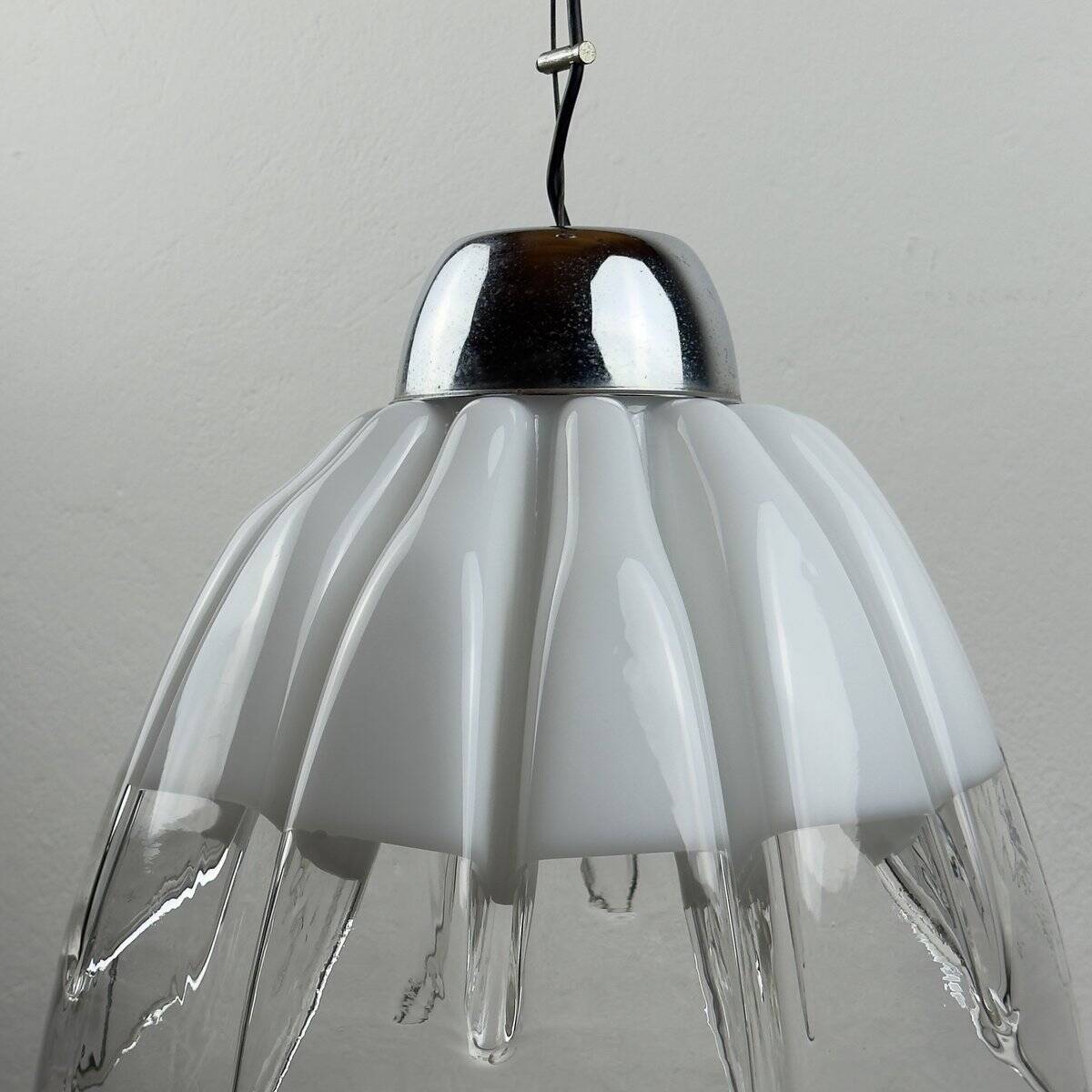 Lampe suspension en verre de Murano par Toni Zuccheri pour VeArt, Italie, années 1960